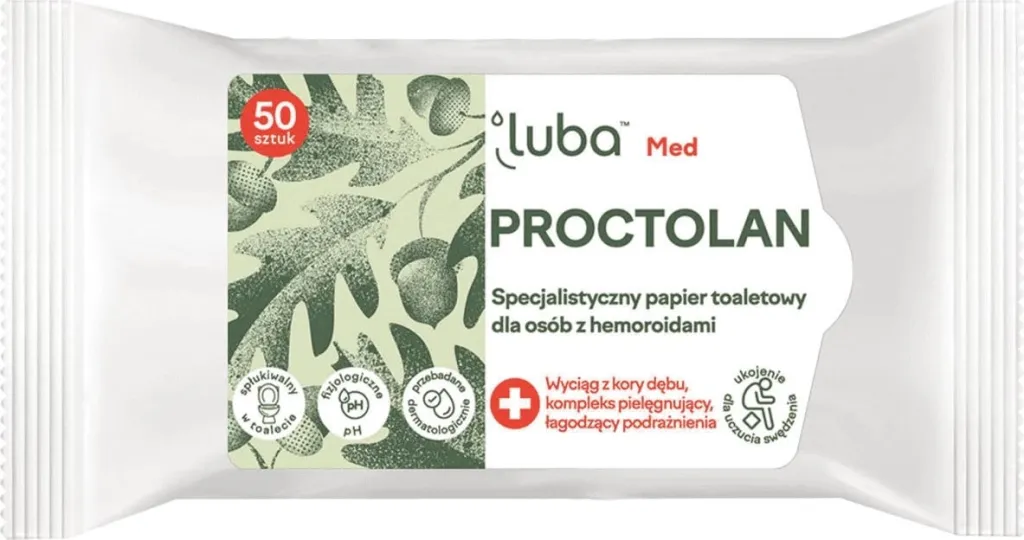 Letra të lagura për hemorroide Luba Med Proctolan, 50 copë - 1