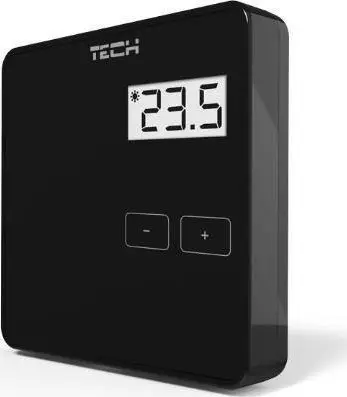 Termostat dhome Tech R-10b, dy gjendje, për shirit L-10, i zi