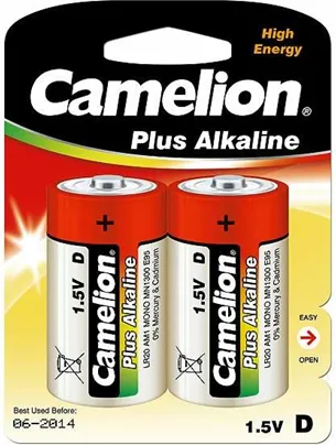 Bateri Plus D / R20 Camelion, 1.5V, 2 copë - 1