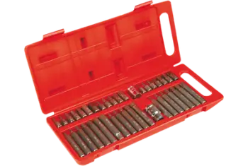 Set majash për kaçavida Top Tools Spline Torx Hex, 40 copë