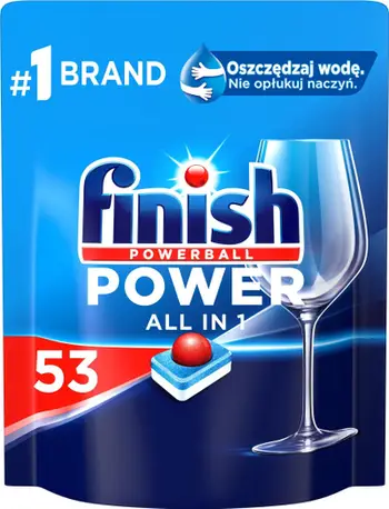 Tableta për enëlarëse Finish Power All in 1, 53 copë, aromë fresh