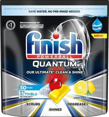 Kapsula enëlarëse Finish Quantum Ultimate Lemon, 30 copë, 375 g