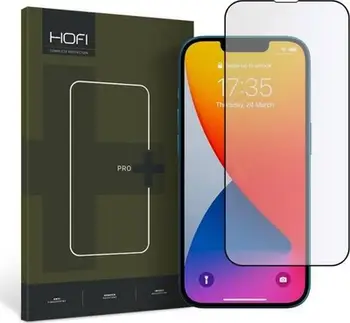 Mbrojtëse ekrani Hofi Glass Pro+, për Apple iPhone 14/13/13 Pro, 0.3mm, e zezë