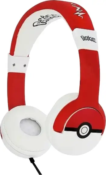 Kufje OTL Pokemon Pokeball Kids, të kuqe