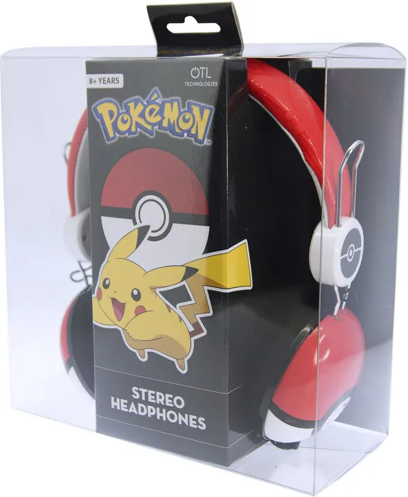 Kufje OTL Technologies Pokemon Pokeball Tween Dome, të kuqe - 6