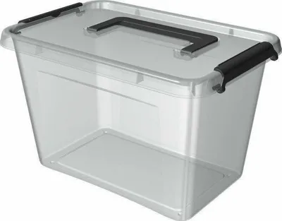 Kuti drejtëkëndëshe ORPLAST, 6.5L, transparente - 3