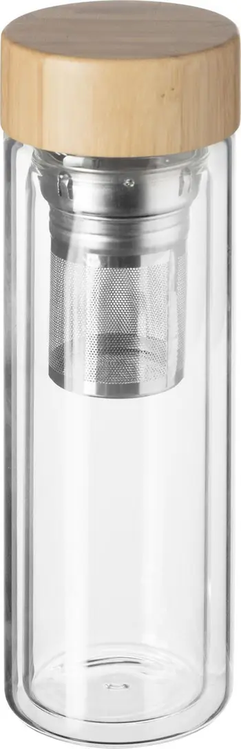 Termus për çaj Secret de Gourmet, 400 ml, filtër inox, xham transparent