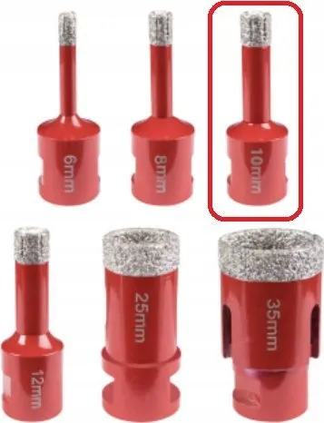 Freza diamant MODECO Expert, 10mm, M14, max 12000 rpm - 1
