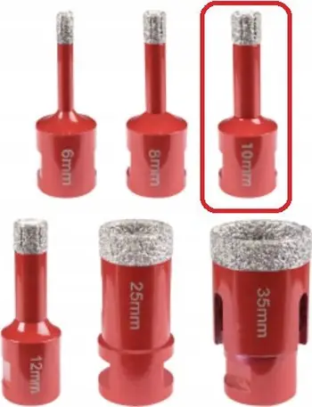 Freza diamant MODECO Expert, 10mm, M14, max 12000 rpm