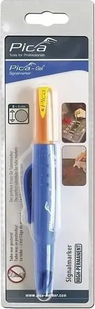 Marker permanent Pica GEL, për sipërfaqe të ndryshme, deri në 1000°C, i verdhë - 4