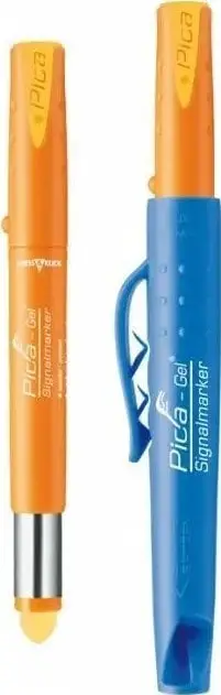 Marker permanent Pica GEL, për sipërfaqe të ndryshme, deri në 1000°C, i verdhë