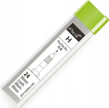 Mina grafiti Pica Fine Dry H, 0.9 mm, set
