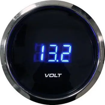 Matës voltazhi AUTO GAUGE STP3 52mm, ekran LED, i zi