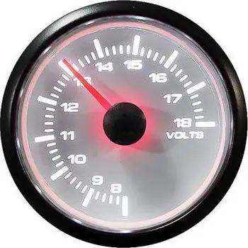 Matës voltazhi Auto Gauge STP2W, 52mm, i bardhë
