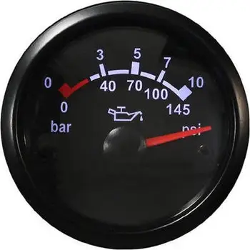 Manometër presioni vaji Auto Gauge T90, 52mm, deri 10 BAR, i zi