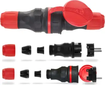 Set prizë KEL EXTREM, 16A 2P + Z 250V, e zezë / kuqe