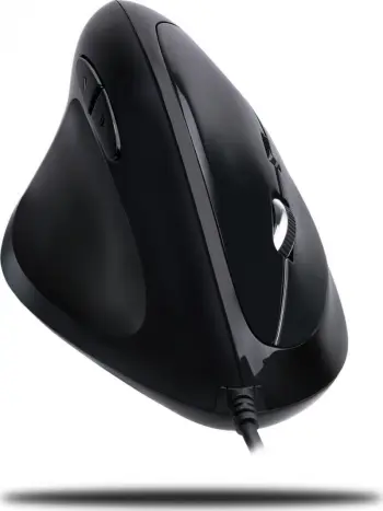 Maus Spire Ergonomic, për majtakë, me kabllo, USB, i zi