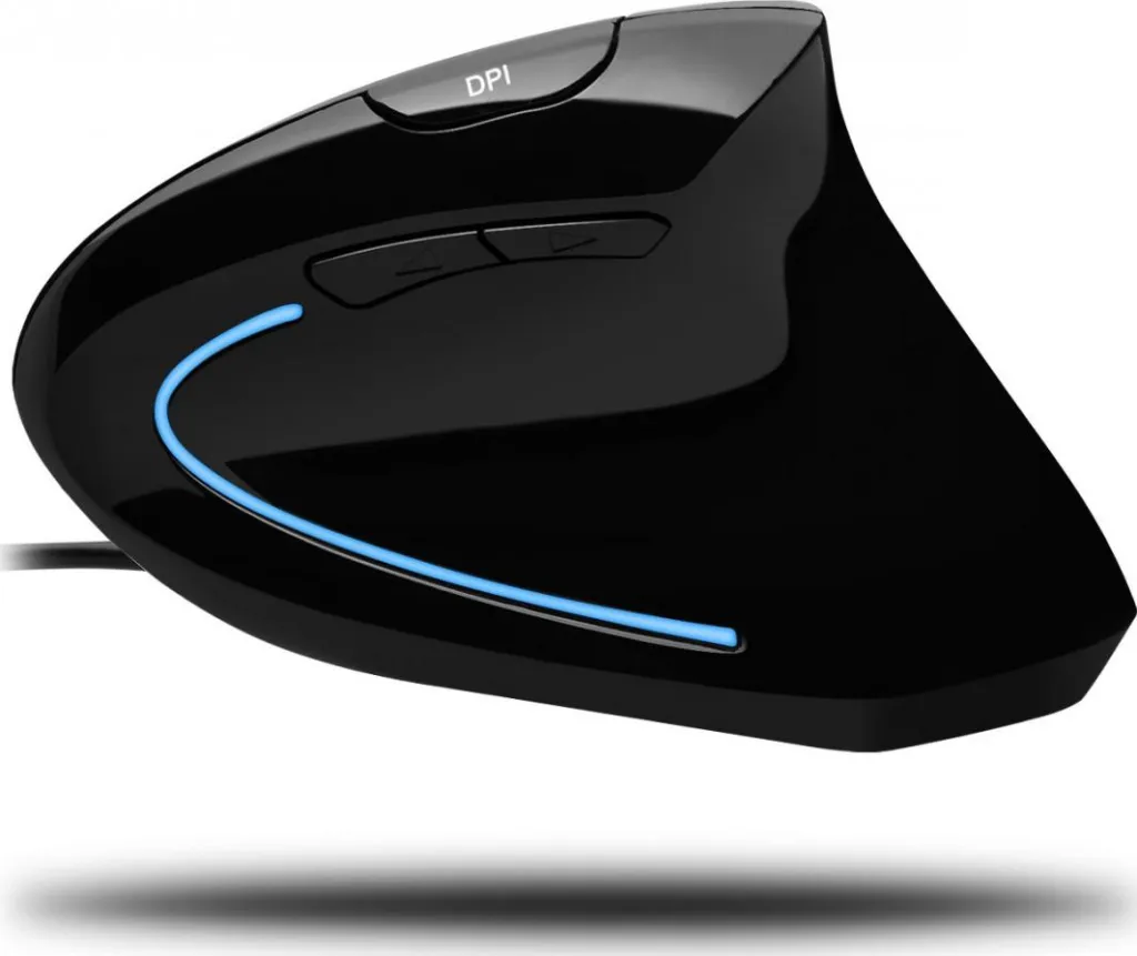 Maus Spire Ergonomic, me kabllo, USB, i zi - 4
