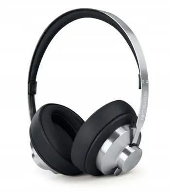 Kufje pa tela Muse M-298 SBL, Bluetooth, ANC, të zeza me argjend