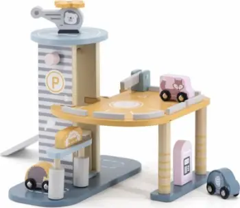 Lodër Parking Viga Toys, 23.5 x 15 x 31 cm