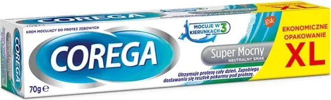 Krem ngjitës për proteza Corega Super Strong Neutral Flavor 70g - 1