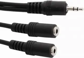 Përshtatës Arkas Jack 3.5mm - Jack 3.5mm x2 cable 0.2m