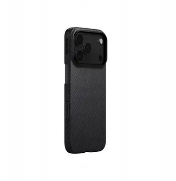 Mbulesë telefoni PITAKA Ultra Slim, për iPhone 17 Pro, aramid, e zezë gri