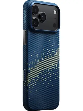 Mbulesë telefoni PITAKA Ultra Slim Milky Way Galaxy për iPhone 17 Pro, fibra aramidi, përputhje MagSafe, shumëngjyrëshe