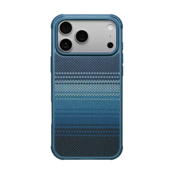 Mbulesë telefoni Pitaka ProGuard për iPhone 17 Pro Max, MagSafe, blu