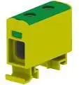 Bllok terminal MOREK për fije AL / CU / 1.5-50 mm2 TS35, 1-drejtim, 2-vrima OTL50, i verdhë / gjelbër