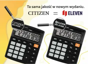 Kalkulator tavoline Eleven SDC-888XBK, 12 shifra, solar dhe bateri, i zi