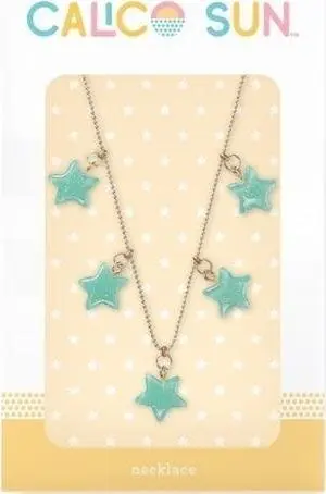 Qafore Colorful Balloons Necklace Sophia Little Star, varëse ylli, e artë e gjelbër