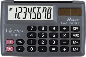 Kalkulator xhepi Vector KAV CH-861, 8 shifra, i zi