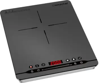 Sobë induksioni AMZCHEF SK-20CB14T-GA, 2000 W, e zezë