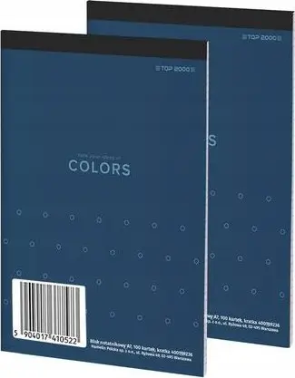 Bllok shënimesh Top 2000 Colors A7, faqe me katrorë, i kaltër