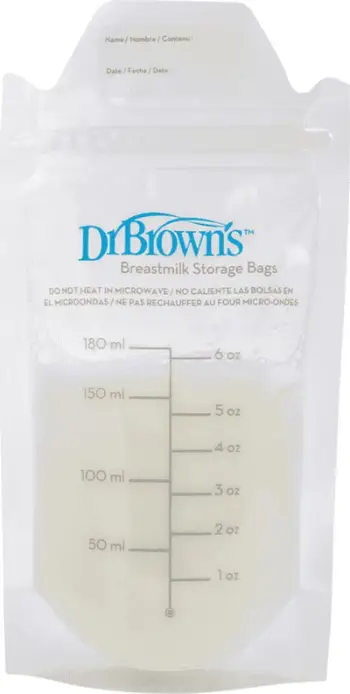 Shishe për ruajtje të qumështit Dr Browns Food Bags 25x180ml