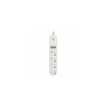 Kabëll Vazhduese Serioux 4Priza 2M 100-240V, 50-60Hz 2500W Srxp-Ps44W, Bardhë