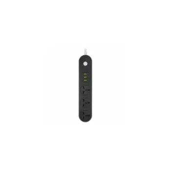 Kabëll Vazhduese Serioux 3Priza 1.6M 100-240V, 50-60Hz 2500W 3 Usb Srx Ps33B, Zezë