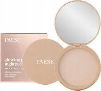 Pudër kompakte ndriçuese për femra Paese Glowing Powder Powder Mist 12 Natural Beige 10g