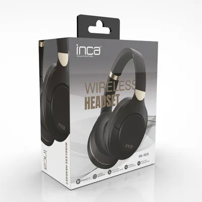 Kufje Bluetooth Inca IBK-503S, mono, BT 5.3, USB C, të zeza - 3