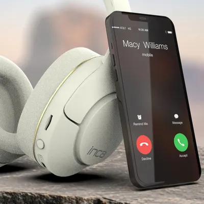 Kufje Bluetooth Inca IBK-503B, mono, Bluetooth 5.3, USB C, të bardha - 3