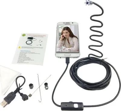 Kamerë inspektuese Xrec Endoscope, USB, kabllo e ngurtë 1.5 m, e zezë - 2
