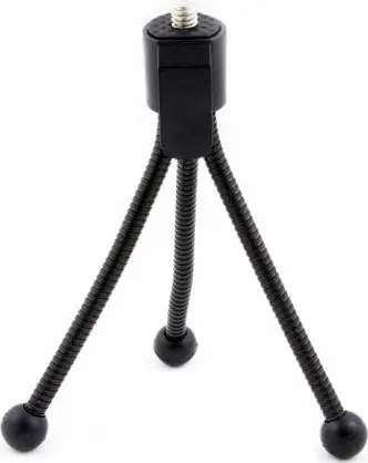 Tripod tavoline Xrec Mini, lartësi 12 20 cm, ngarkesë deri 1 kg, i zi