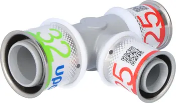 Nyje reduktuese tee Uponor S-Press PLUS PPSU, 32-25-25