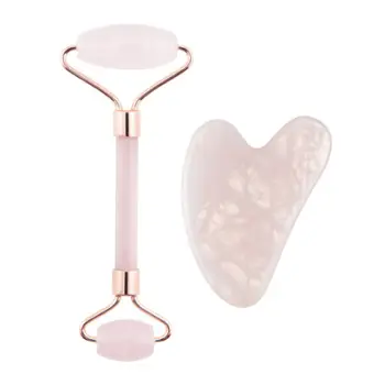 Set masazhues për fytyrë Palsar 7 Rose Quartz Jade & Gua Sha