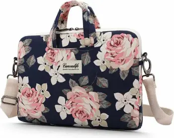 Çantë laptopi Canvaslife Briefcase 13-14", blu/rozë