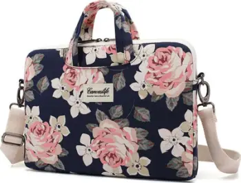 Çantë laptopi Canvaslife Briefcase 15-16", blu/rozë