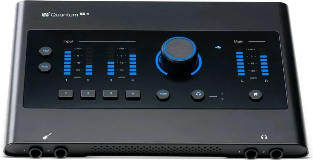 Audio interface PreSonus Quantum ES 4, USB-C, e zezë - 1