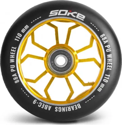 Rrota trotineti Soke, 110 mm, 2 copë, të arta - 2