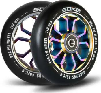 Rrota për skuter elektrik Soke, 2 copë, 110 mm, shumëngjyrëshe